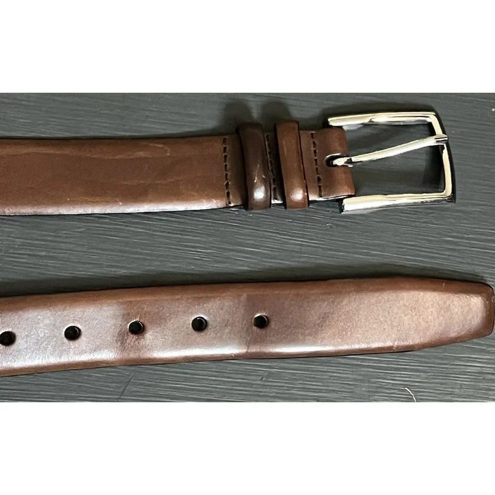Polo Ralph Lauren Belt‎ Mens 42 105cm Brown Genuine Italian Leather